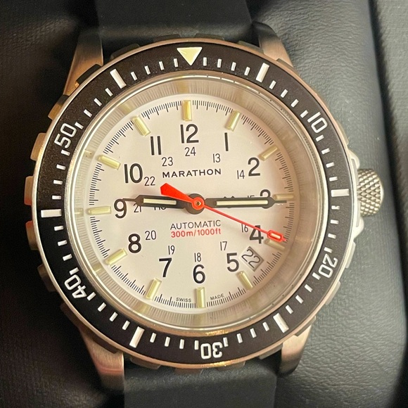 Marathon arctic dial GSAR automatic US military dive watch mint unworn set 41mm